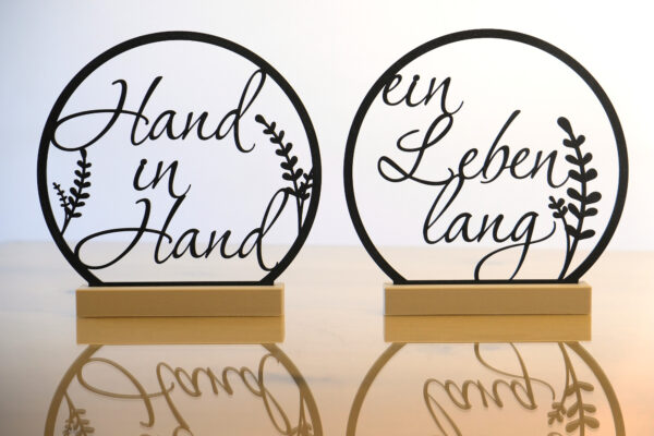 Ständerschild - "Hand in Hand ein Leben lang" – Bild 2