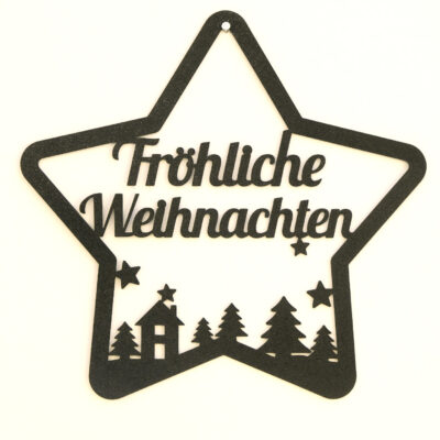 Türschild - "Fröhliche Weihnachten"