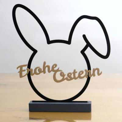 Ständerschild - "Frohe Ostern Hasenkopf"